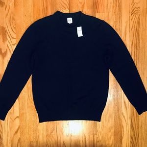 GAP Men Navy Blue Wool Blend Long Sleeves Sweater size M (NEW with Tag)